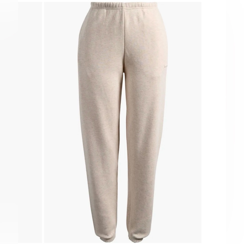 SKIMS Cotton Fleece Blend Classic‎ Casual Lounge Joggers Cream Plush Sweatpants